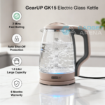 GearUP GK15 Premium Electric Glass Kettle 1.8L (1500W) - Image 2