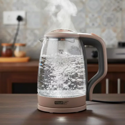 GearUP GK15 Premium Electric Glass Kettle 1.8L (1500W)